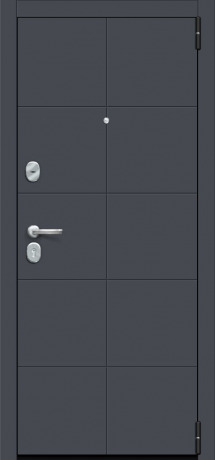 Дверь металл S-3P 10/П50 PRO Graphite+Nordic Oak AB-6