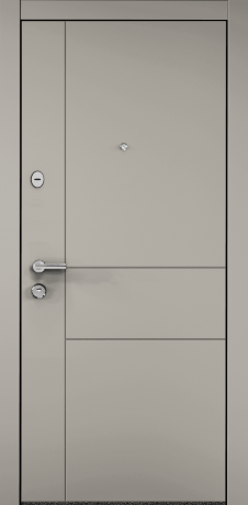 Дверь металл DELTA PRO Крема D33+Бетон известковый D6-33