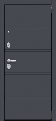 Дверь металл R-3 8/П1 PRO Graphite+Alaska